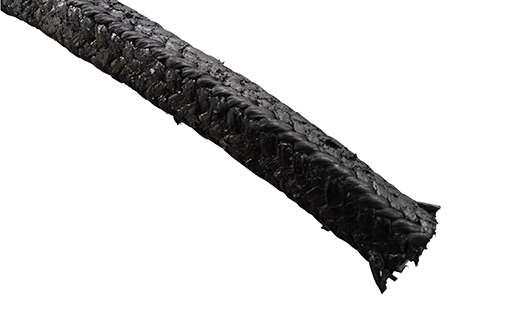 5300 Flexible graphite with carbon fiber in corners reinforced braided packing